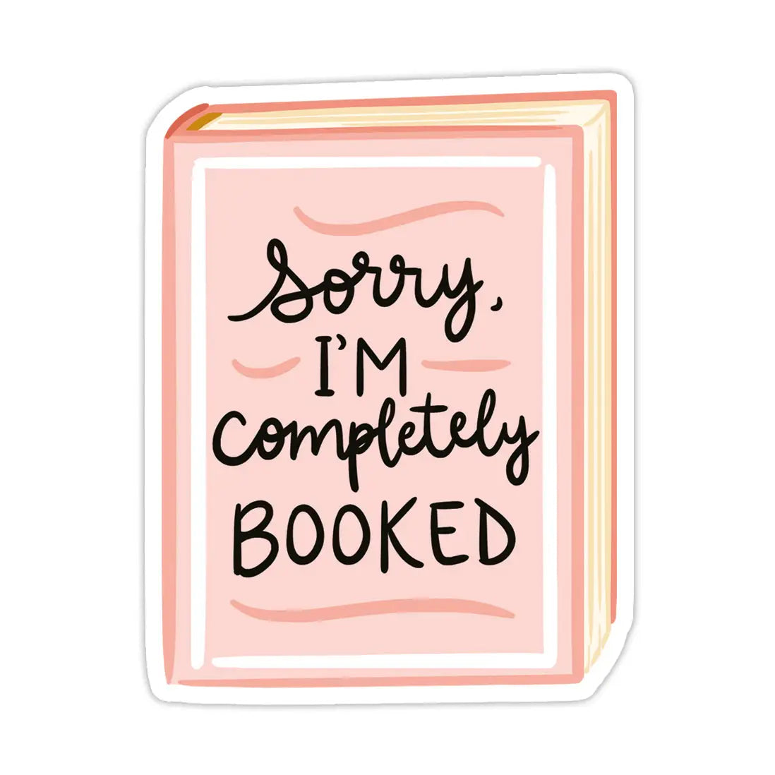 Completely Booked Sticker