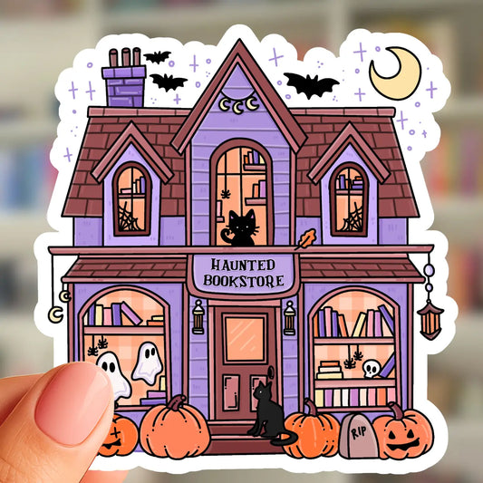 Haunted Bookstore Sticker