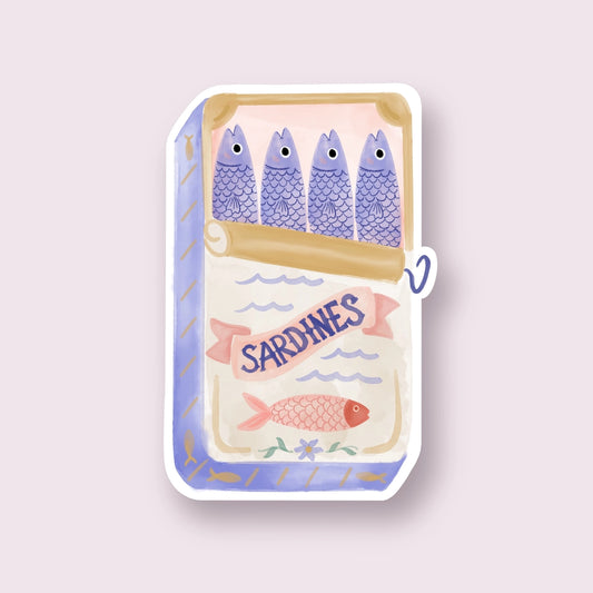 Sardine Can Watercolor Sticker