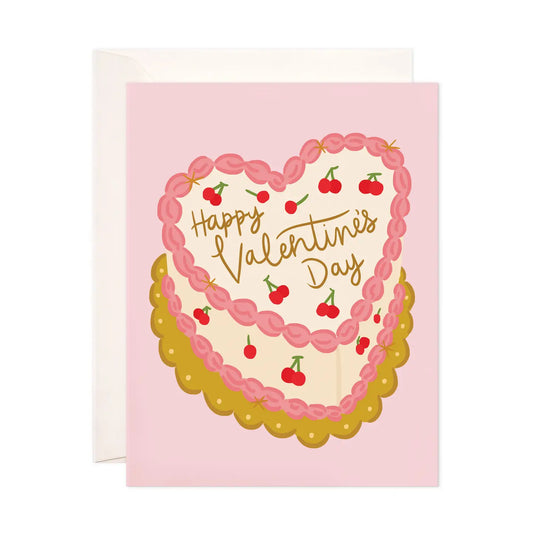 Valentine's Day Cake Greeting Card
