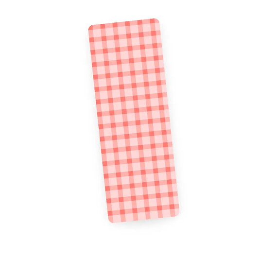Pink Gingham Bookmark
