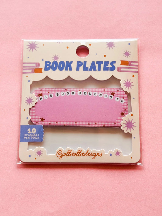 Letter Bead Book Plates