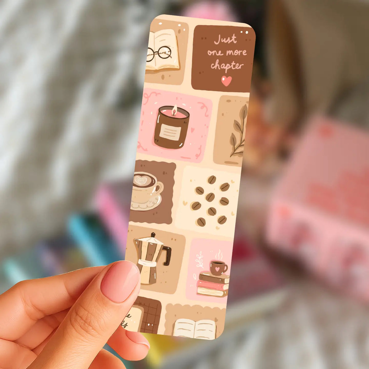 Coffee Patchwork Bookmark