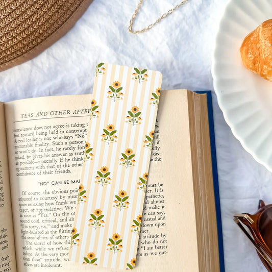 Sunflowers and Stripes Bookmark